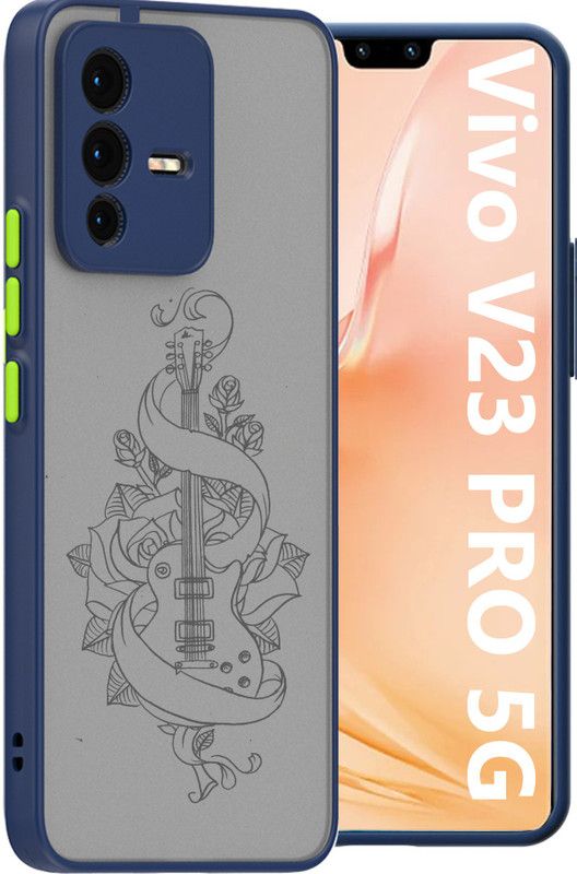 Lilliput Back Cover for VIVO V23 PRO 5G  (Blue)