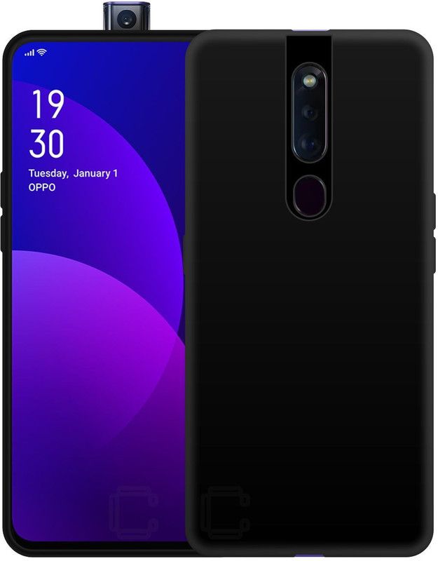 CASE CREATION Back Cover for Oppo F11 Pro Soft Fabric Case Hybrid Protective Mobile Cover  (Black, Grip Case, Pack of: 1)