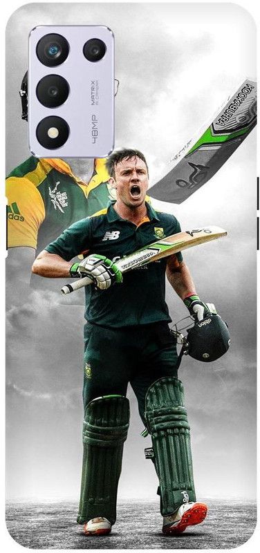 THE NARAYANA COLLECTIONS Back Cover for REALME 9 SE- RMX3461-DEVILLIERS,IPL,SOUTH,AFRICA,CRICKETER  (Multicolor, Hard Case, Pack of: 1)
