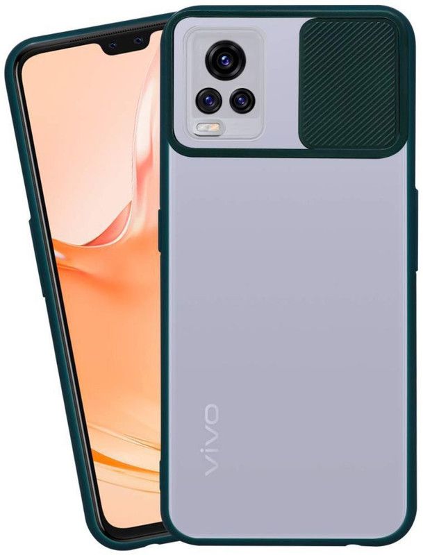 SILIBEE Back Cover for Vivo V21 5G  (Green, Grip Case, Pack of: 1)