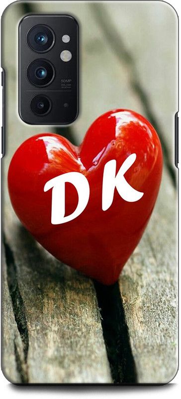 INDICRAFT Back Cover for OnePlus 9RT 5G D K, D LOVES K, NAME, ALPHABET, DK LOVE, HART, BLUE  (Multicolor, Shock Proof, Pack of: 1)