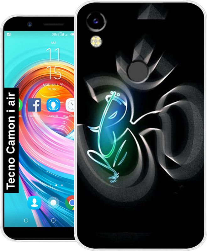 Coolcase Back Cover for Tecno Camon I Air  (Black, Grip Case, Silicon)