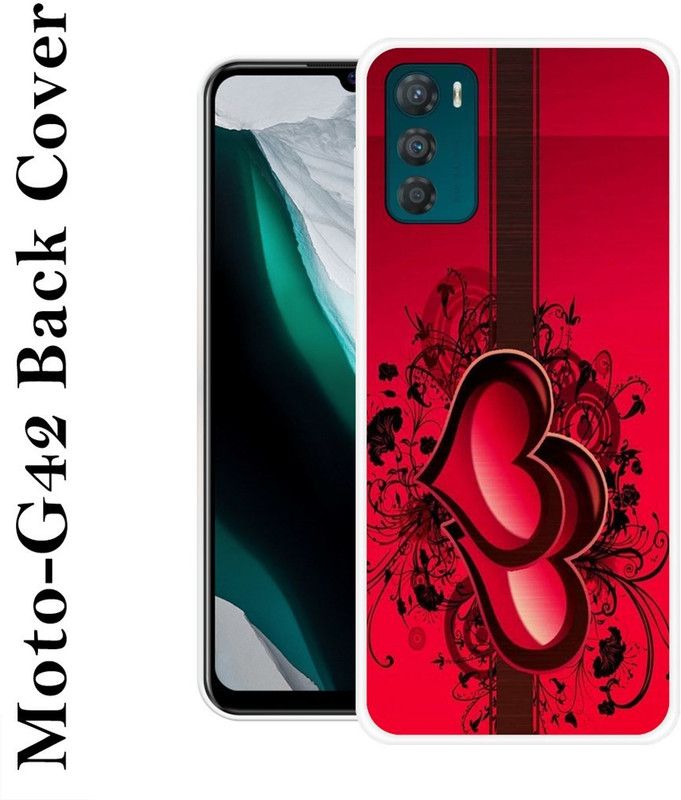 PINKLAND Back Cover for Motorola Moto G42  (Multicolor, Grip Case, Silicon, Pack of: 1)