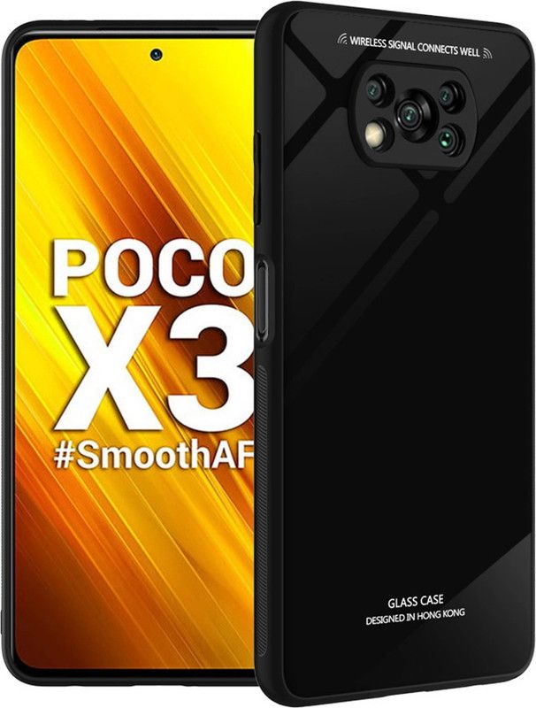 Digoz Back Cover for Poco X3  (Black, Grip Case, Pack of: 1)