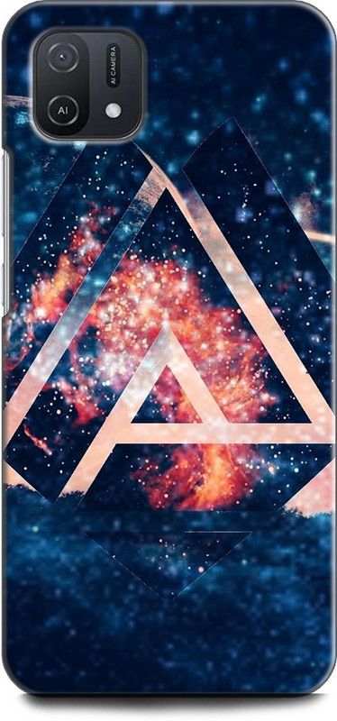 INDICRAFT Back Cover for OPPO A16K, CPH2349 LOGO ICE, GALAXY, SPACE, TEXTURE, ABSTRACT  (Multicolor, Shock Proof, Pack of: 1)