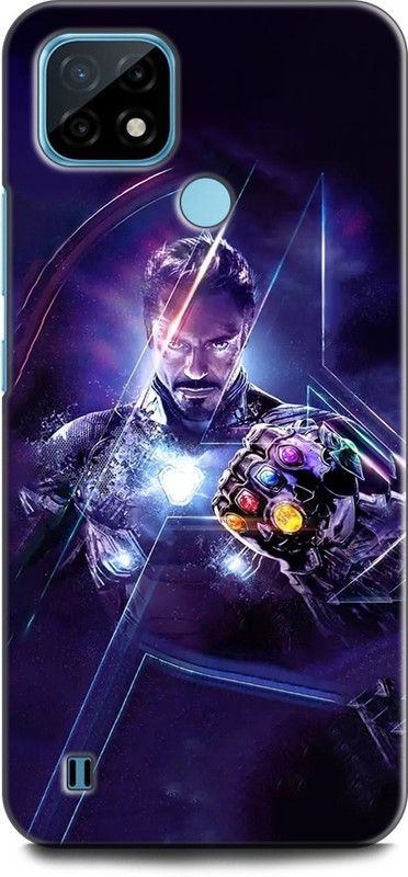 INDICRAFT Back Cover for Realme C21Y, RMX3261 IRON MAN, AVENGERS, MARVEL, SUPERHERO  (Multicolor, Dual Protection)