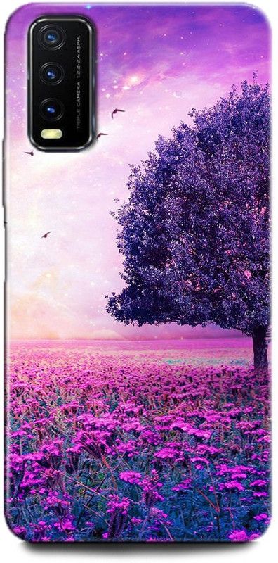 INDICRAFT Back Cover for Vivo Y12G, V2068 FLOWERS, TREE, COLOURFUL NATURE  (Multicolor, Dual Protection, Pack of: 1)