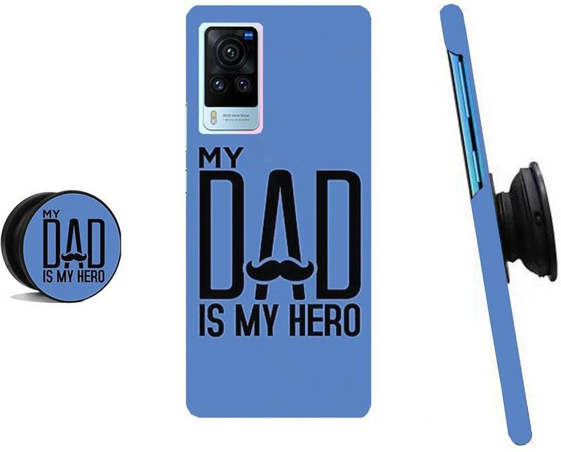 SPBR Back Cover for Vivo X60 Pro  (Black, Blue, Cases with Holder)