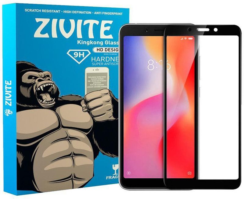ZIVITE Edge To Edge Tempered Glass for Mi Redmi 6A  (Pack of 1)