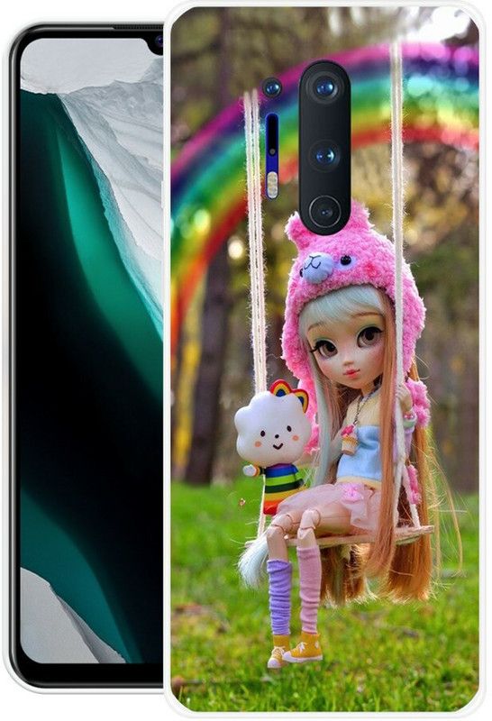INDIALAND Back Cover for OnePlus 8 Pro  (Multicolor, Grip Case, Silicon)