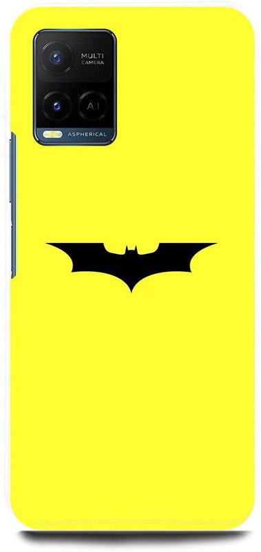 play fast Back Cover for Vivo Y33s, V2109 BATMAN, LOGO, SIGN, DESIGN  (Yellow, Hard Case, Pack of: 1)