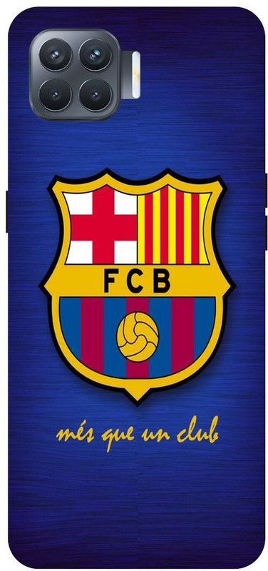 PICHKU Back Cover for OPPO F17 PRO-CPH2119-FCB,BARCELONA,QATAR,AIRWAYS,FOOTBALL,SPORTS,SIGN,MESSI,RONALDO  (Multicolor)