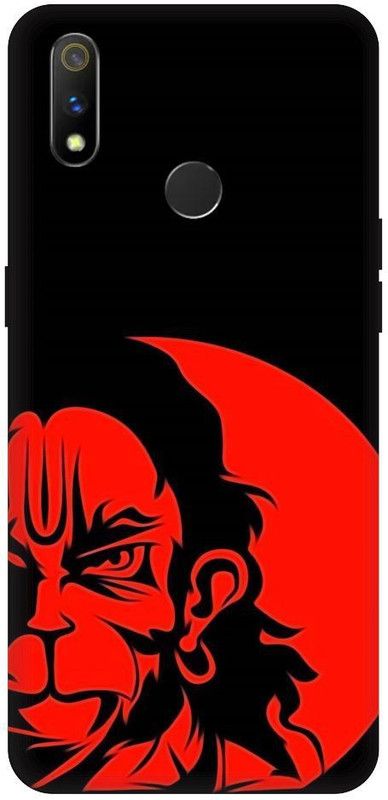 URCHIN Back Cover for Realme 3 Hanuman ji , Lord Hanuman, God, Bajrangbali  (Multicolor, Shock Proof, Pack of: 1)