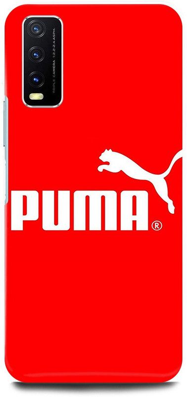 play fast Back Cover for Vivo Y20A, v2054 PUMA, SIGN, LOGO, EMBLEM, DESIGN  (Red, Hard Case, Pack of: 1)