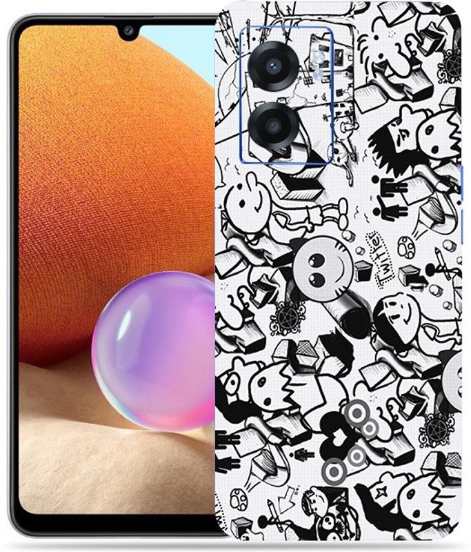 Skinex Oppo Realme Narzo 50 5G Mobile Skin  (Multicolor Mobile Skin With camera protector (Back + Camera + Side))