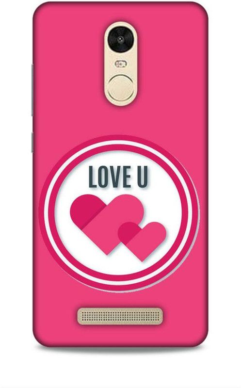 Keviv Back Cover for Mi Redmi Note 3  (Pink, White, Hard Case)