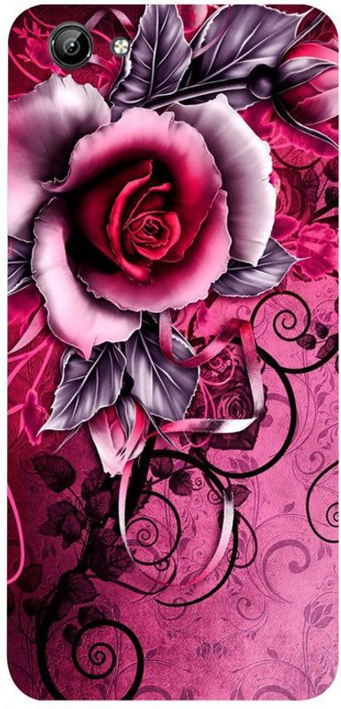 Golden Mask Back Cover for Vivo Y71 Red Rose  (Multicolor, Waterproof, Silicon, Pack of: 1)