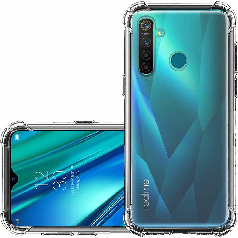 BRENZZ Back Cover for Realme 5i  (Transparent, Shock Proof, Pack of: 1)