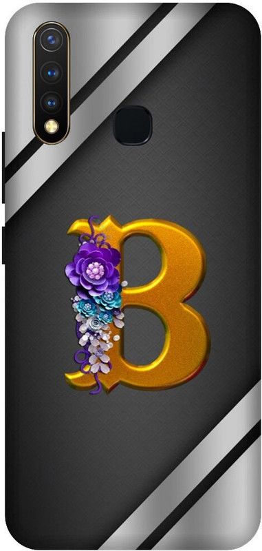 SSMORYA Back Cover for Vivo U20 ( B Letter) Printed Back Cover  (Multicolor, Waterproof, Pack of: 1)