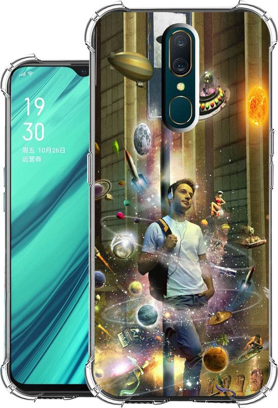 Snazzy Back Cover for OPPO A9  (Multicolor, Shock Proof, Silicon, Pack of: 1)