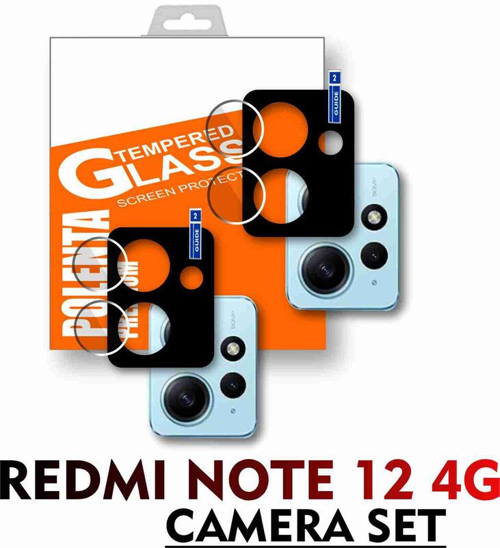 KANCHA Back Camera Lens Glass Protector for REDMI NOTE 12 4G  (Pack of: 2)