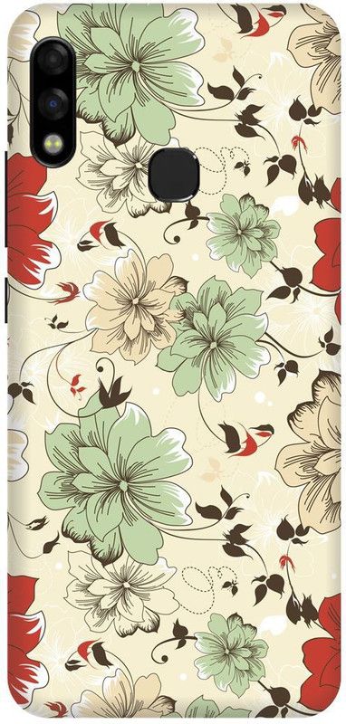 play fast Back Cover for Infinix Hot 7 Pro, X625, GREEN, WHITE, FLOWER, ROSE  (White, Hard Case, Pack of: 1)