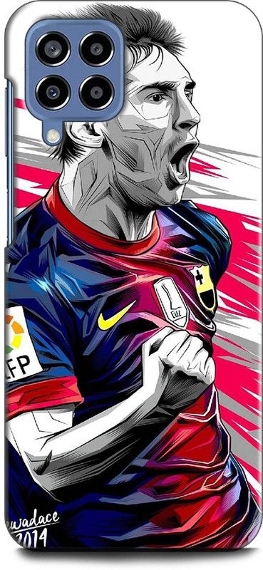 WallCraft Back Cover for SAMSUNG Galaxy M33 5G LIONE MESSI, FOTBALL, MESSI 10, BARCELONA, SPORTS  (Multicolor, Dual Protection, Pack of: 1)
