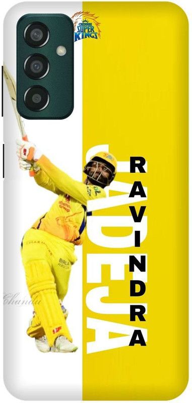 play fast Back Cover for SAMSUNG Galaxy F13, RAVINDRA, JADEJA, INDIAN, PLAYER, CSK  (Yellow, Hard Case, Pack of: 1)