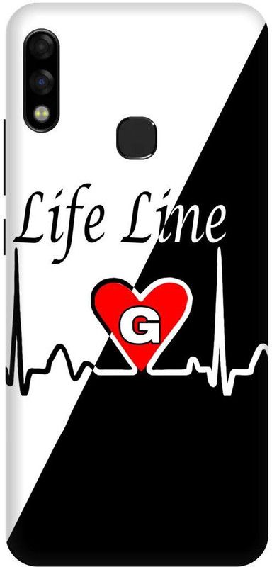 play fast Back Cover for Infinix Hot 7 Pro, X625, G, NAME, LETTER, ALPHABET, LIFELINE  (Black, Hard Case, Pack of: 1)