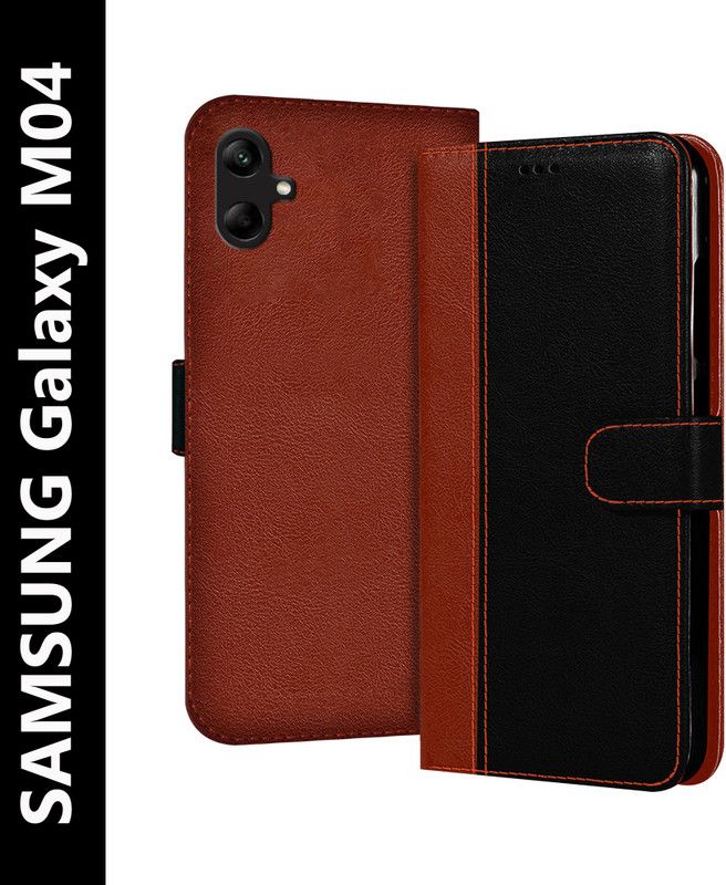 Flipkart SmartBuy Back Cover for Samsung Galaxy M04, Samsung M04  (Black, Brown, Dual Protection, Pack of: 1)