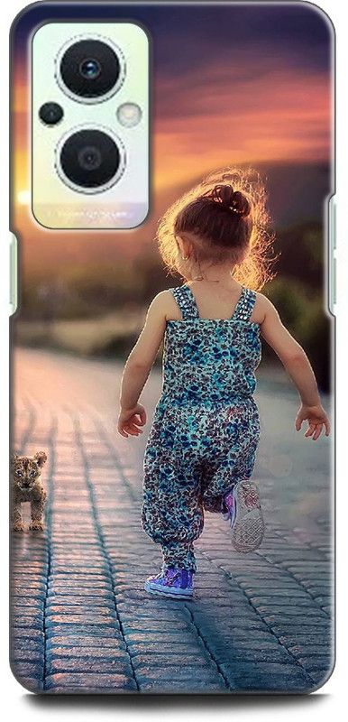 INDICRAFT Back Cover for OPPO F21 Pro 5G, CPH2341 GIRL, CUTE GIRL, LITTLE GIRL, CUTE DOG  (Multicolor, Shock Proof, Pack of: 1)