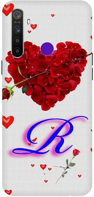 Voleano Back Cover for Realme 5i,5s (R letter,R alphabet,R word, R name, cases cover  (Multicolor, Waterproof, Pack of: 1)