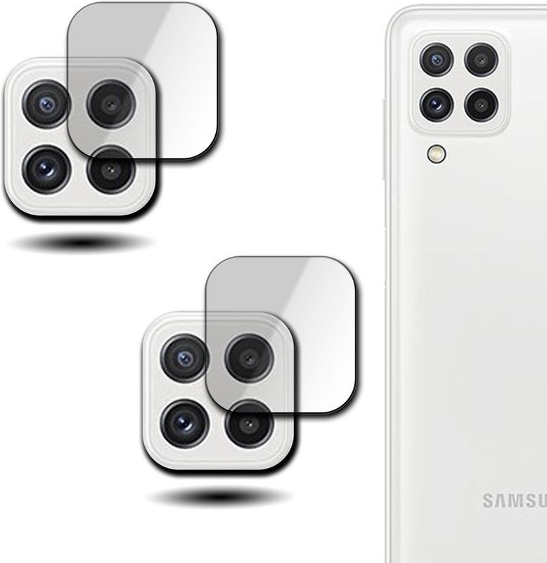 MobiKind Back Camera Lens Glass Protector for Samsung Galaxy M22  (Pack of: 2)