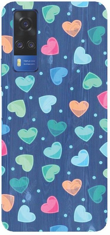 HELLO CASE Back Cover for Vivo Y51 2020,VIVO Y51, Vivo Y51A,vivo Y31, vivo Y53s,Vivo Y51 2020,  (Blue, Pink)