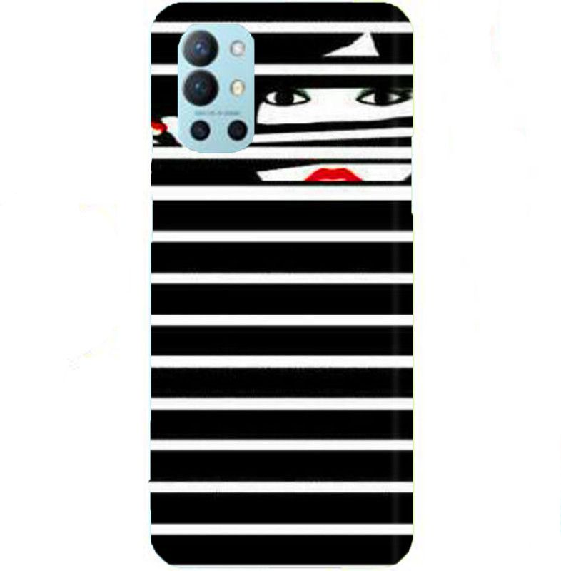 designerds Back Cover for One Plus 9 R  (Black, White)