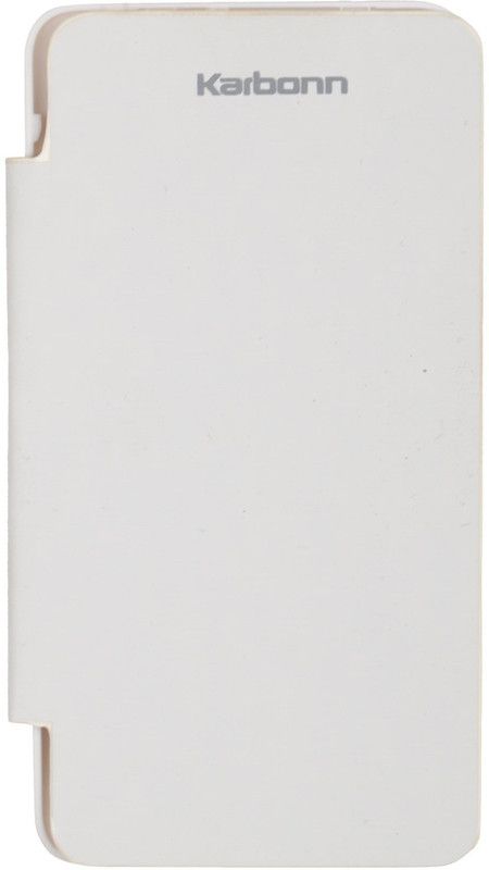 Iway Flip Cover for Karbonn A15+  (White, Pack of: 1)