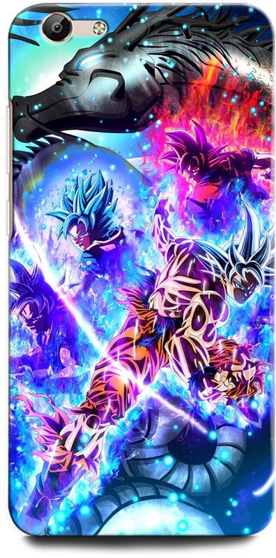 ORBIQE Back Cover for Vivo Y66 1609 GOKU, DRAGON BALL Z, ANIME, SUPERSAIYAN  (Multicolor, Hard Case, Pack of: 1)