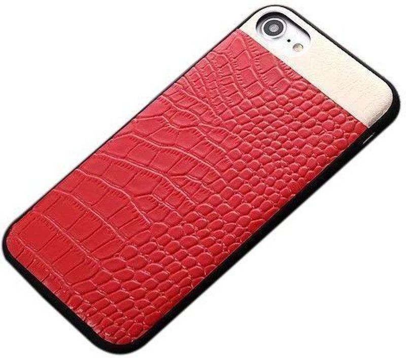 Dr. Vaku Back Cover for iPhone 7 (Comma Collection) Luxurious Crocodile Leather Metallic Structural Shine Finish Case  (Black, Red, Shock Proof)