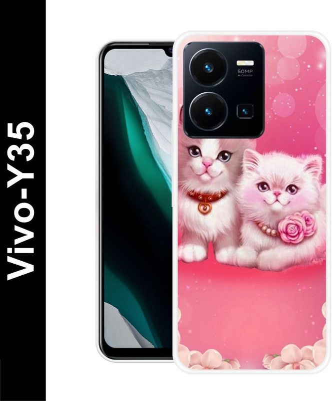 PAEDICON Back Cover for VIVO Y35  (Multicolor, Grip Case, Silicon, Pack of: 1)