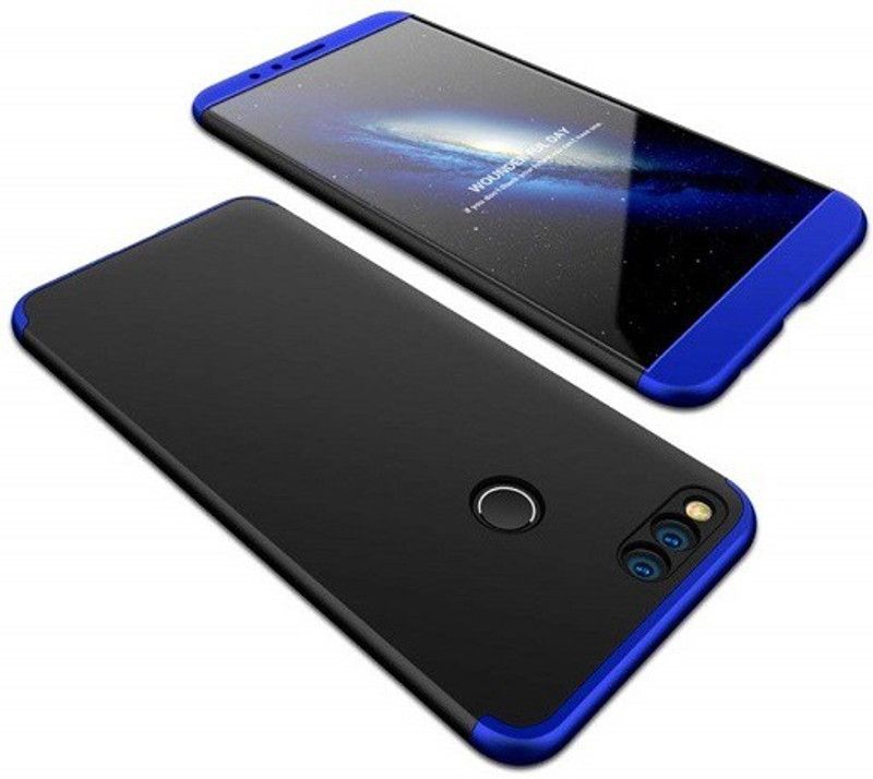 Colorcase Back Cover for Honor 7x  (Black, Pack of: 1)