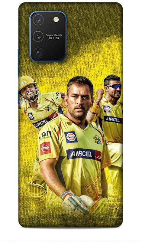 MAPPLE Back Cover for Samsung Galaxy S10 Lite (Dhoni / MSD / Cricket / IPL / CSK / Chennai)  (Multicolor, Hard Case, Pack of: 1)