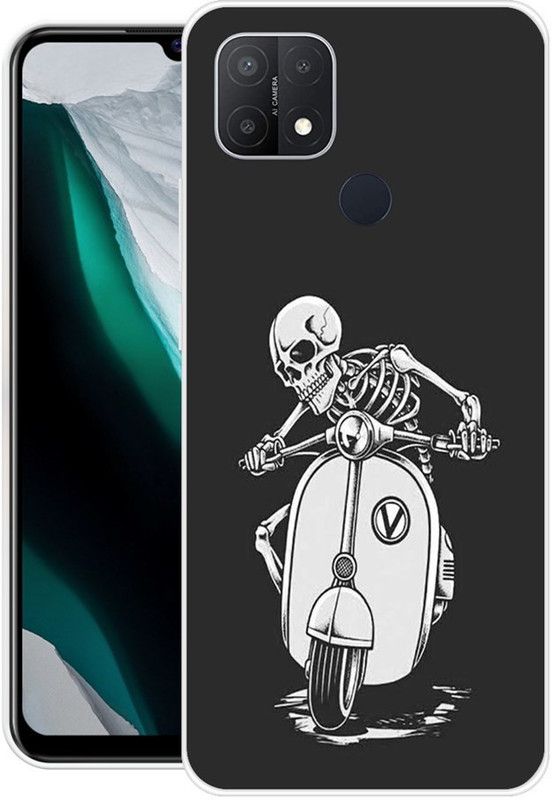 Aabra Back Cover for Oppo A15, Oppo A15s  (Black, Flexible, Silicon, Pack of: 1)