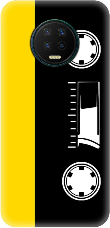 Smutty Back Cover for Infinix Note 7 - Cassette Print  (Multicolor, Hard Case, Pack of: 1)