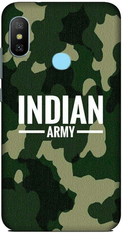 CROKIAN Back Cover for Redmi 6 Pro Indian Army Back Cover  (Multicolor, Hard Case, Pack of: 1)