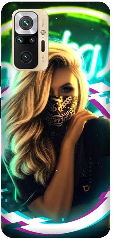 GRAFIQE Back Cover for REDMI Note 10 Pro Max M2101K6I GIRL, ANIME, CUTE GIRL, MASK GIRL  (Multicolor, Shock Proof, Pack of: 1)