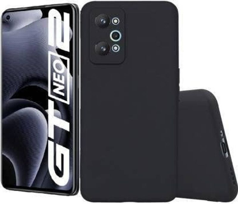 LIKEDESIGN Back Cover for Realme GT NEO 2 5G, realme GT Neo 3T  (Black, Shock Proof, Pack of: 1)