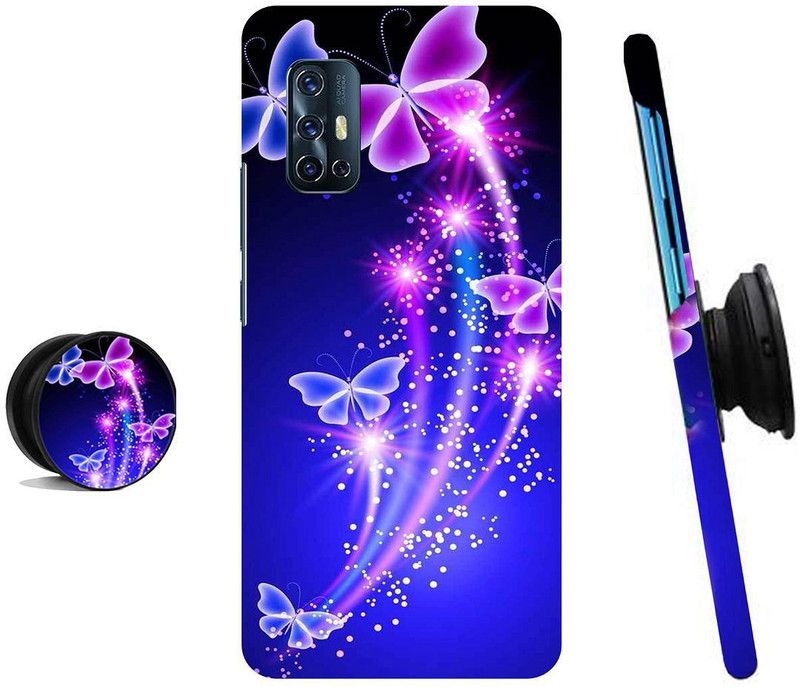 ZAPPY Back Cover for Vivo V17  (Blue, Purple, Cases with Holder)