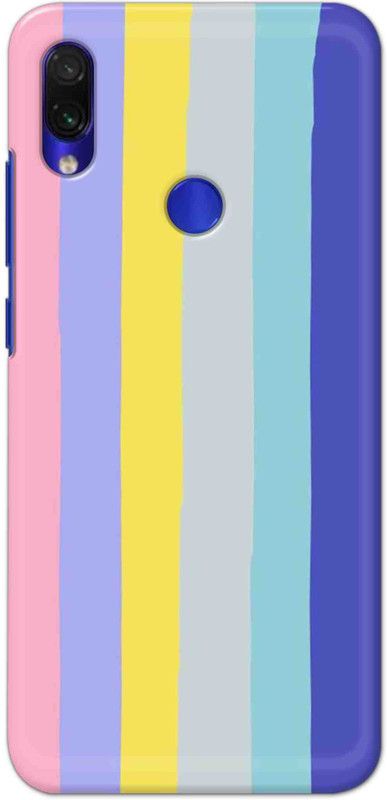 NDCOM Back Cover for Redmi Note 7 Pro Color Stripe Pattern Printed  (Multicolor, Hard Case, Pack of: 1)