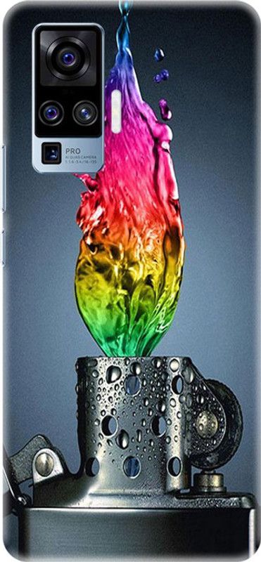 PNBEE Back Cover for Vivo X50 Pro, Vivo V2005A - Ligher Pattern Print  (Multicolor, Hard Case, Pack of: 1)