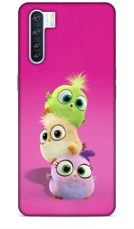 Lucent Crafts Back Cover for Oppo F15  (Pink, 3D Case, Pack of: 1)